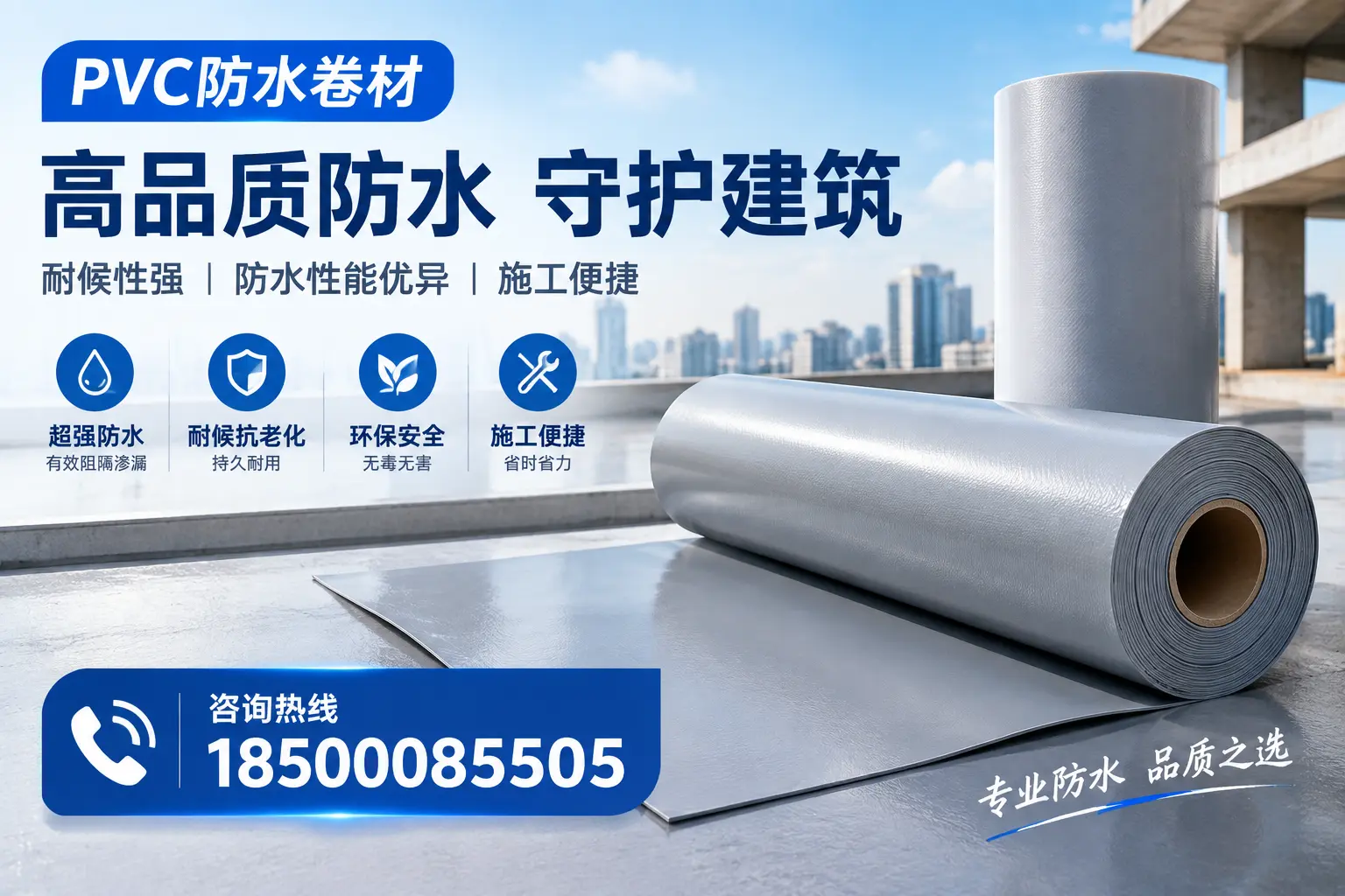 PVC防水卷材的防水效果评测，适合保亭的科学依据