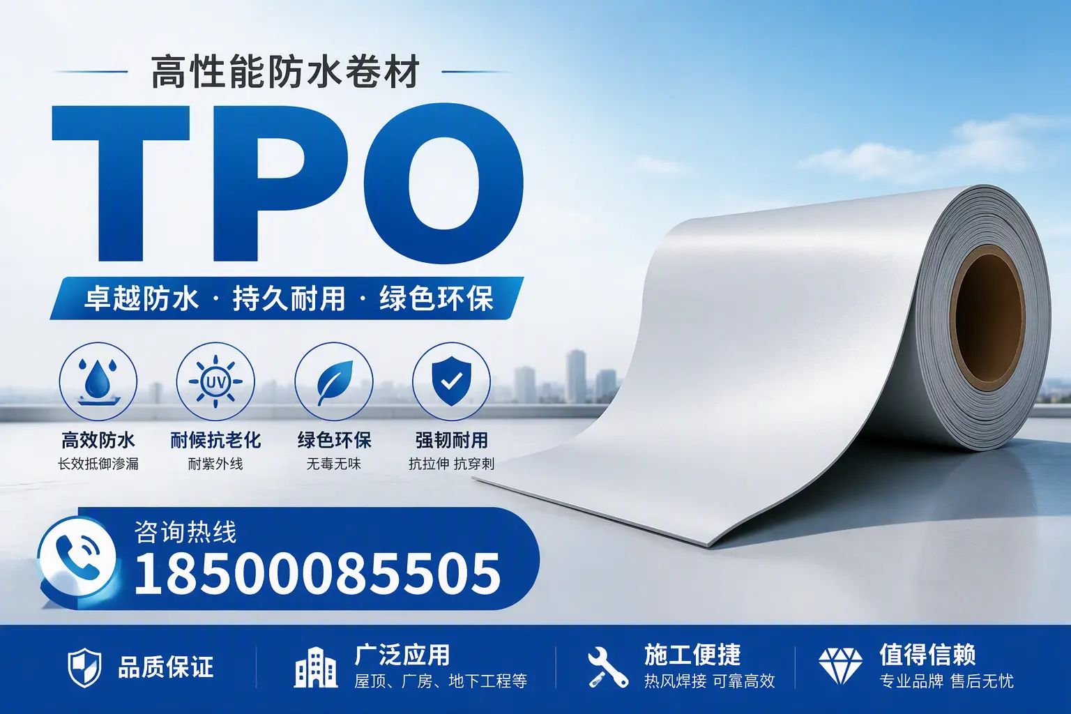 TPO材料的环保特性及其在保亭的应用